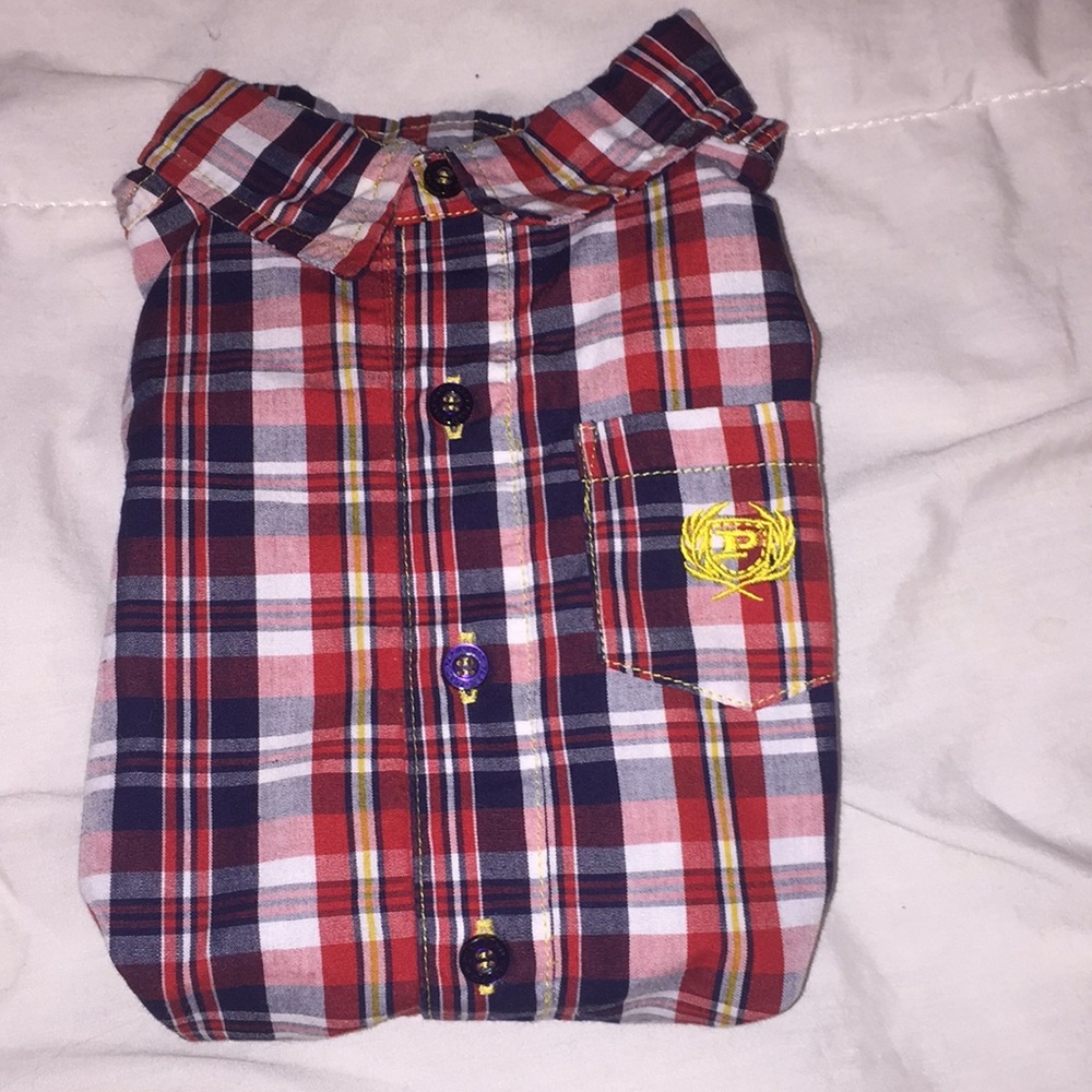 6-9M Plaid Romper